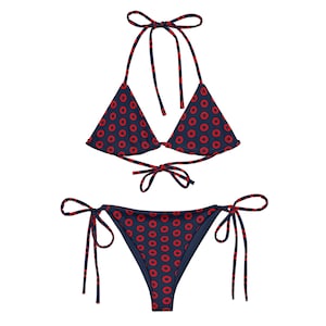 Phish Donut String Bikini, All-Over Print Concert Swimwear for Phish Fans