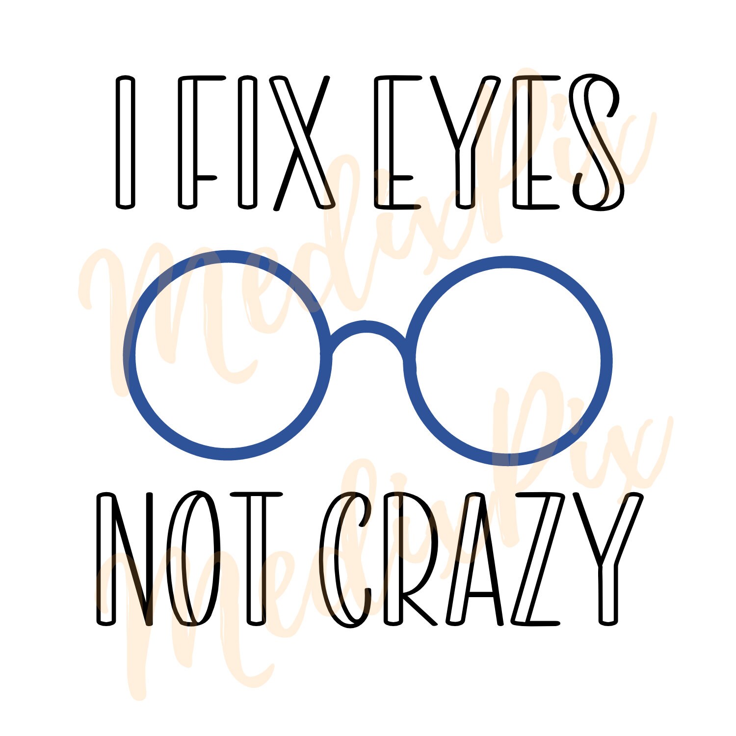 Optometry Funky Letters Optometry / Optician SVG & PNG File Bundle | Funny Downloadable Craft ...