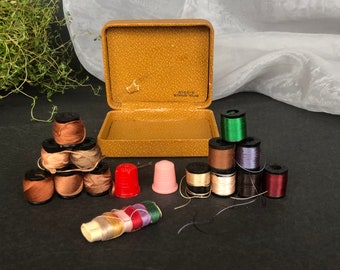 Vintage A H Rice Silk Sewing Thread Mending Kit