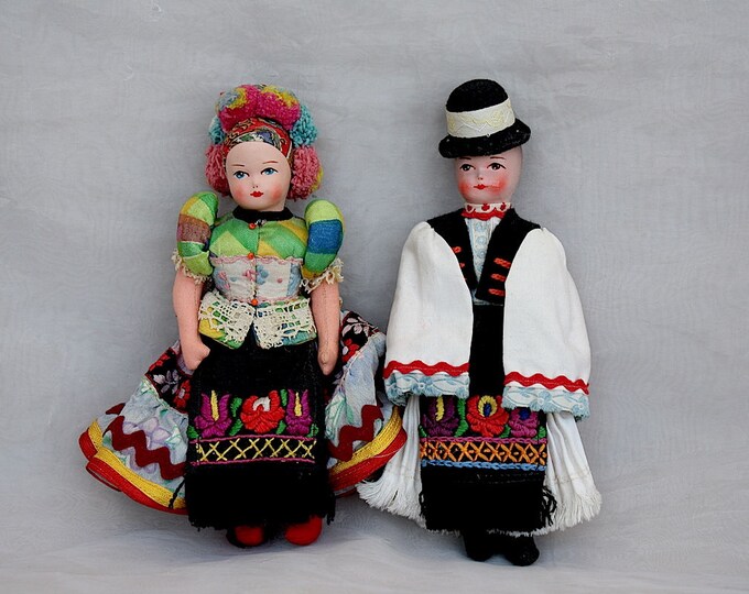 Hungarian Matyo Dolls Vintage Dolls Vintage Hungarian - Etsy