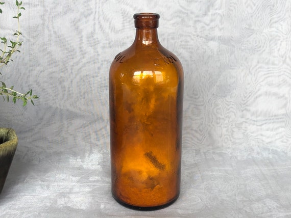 Vintage Oxol Bottle Embossed Brown Amber Glass Bottle for - Etsy Australia