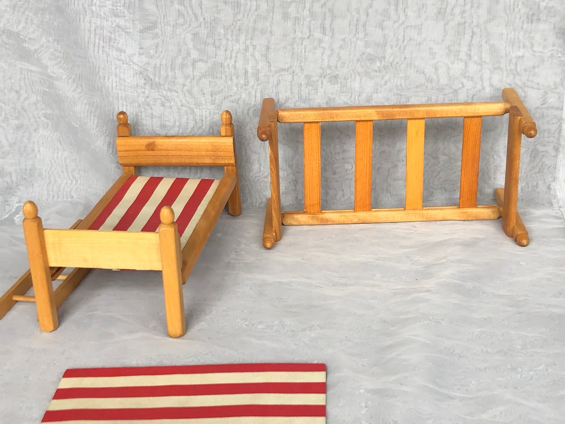 Vintage Ginny Doll Furniture Strombecker Dollhouse Bunk Beds Etsy