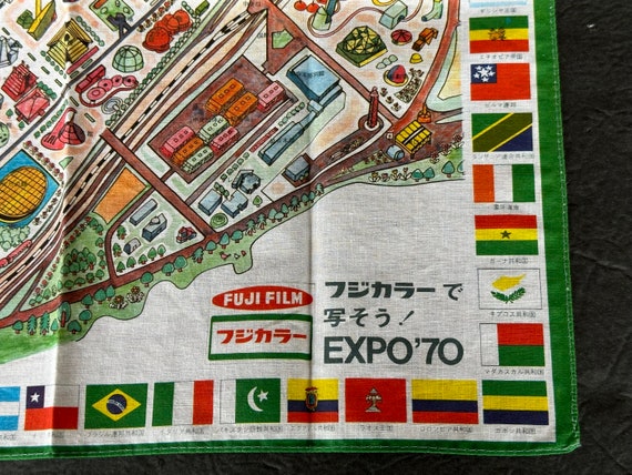 Vintage Pictorial Map Handkerchief Advertising Pr… - image 7