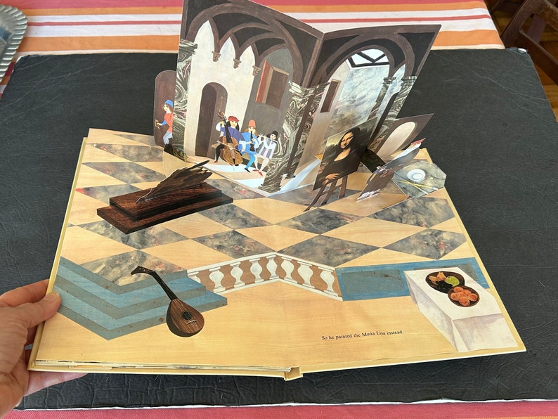 Leonardo Da Vinci Vintage Children's Pop Up Book image 9