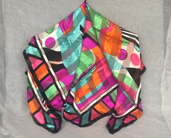 Vintage Silk Scarf from Nordstrom Department Stor… - image 10