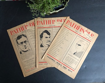 Pathfinder Digest of World Affairs - Great Depression Era Vintage Magazine Politics Old Newspaper 1932 - US History Senate Congress