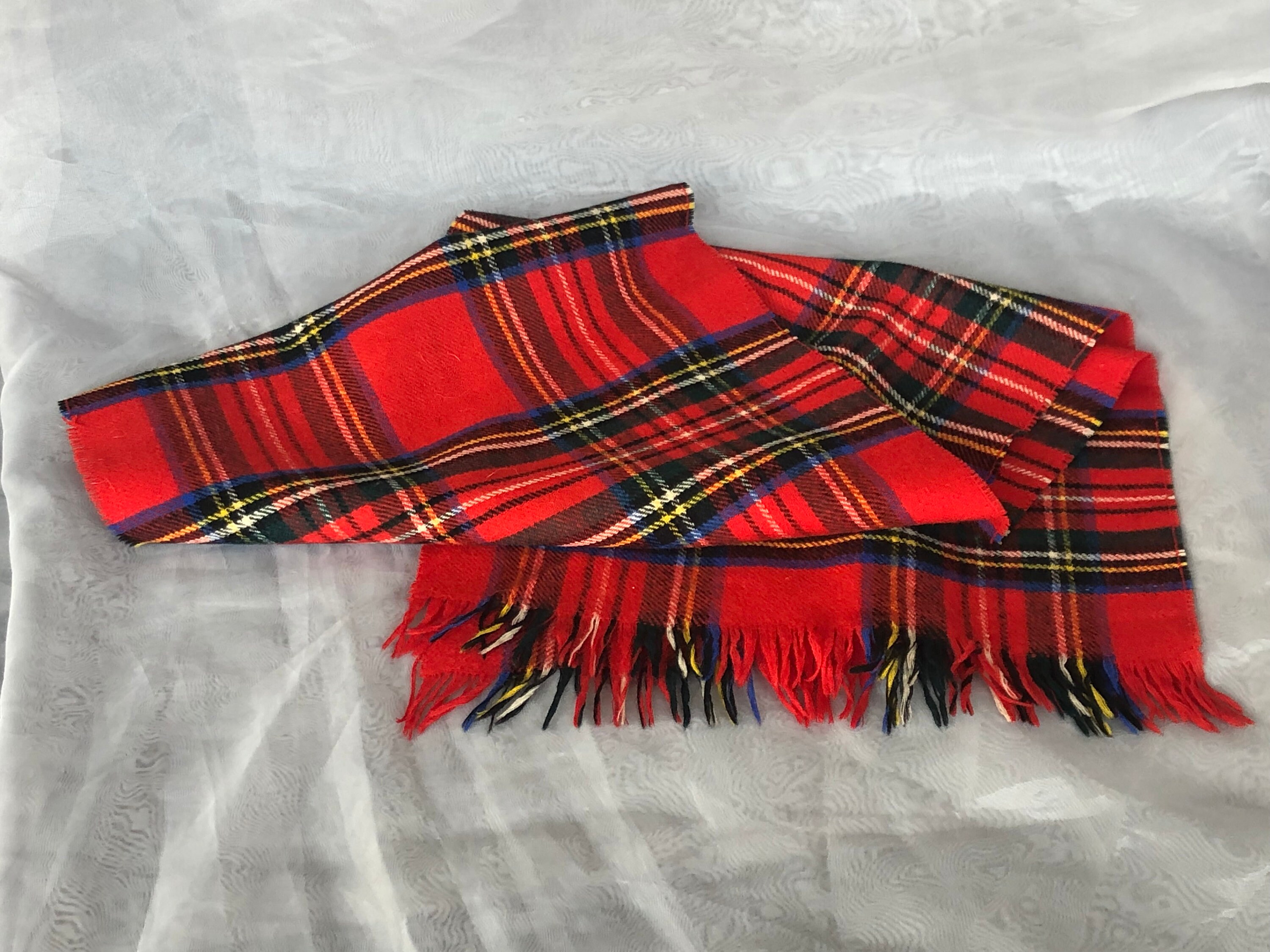 Black and best sale gold plaid scarf