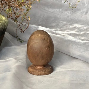 Darning Egg, Turned Wood; Unknown manufacturer; 1940-1950; WY