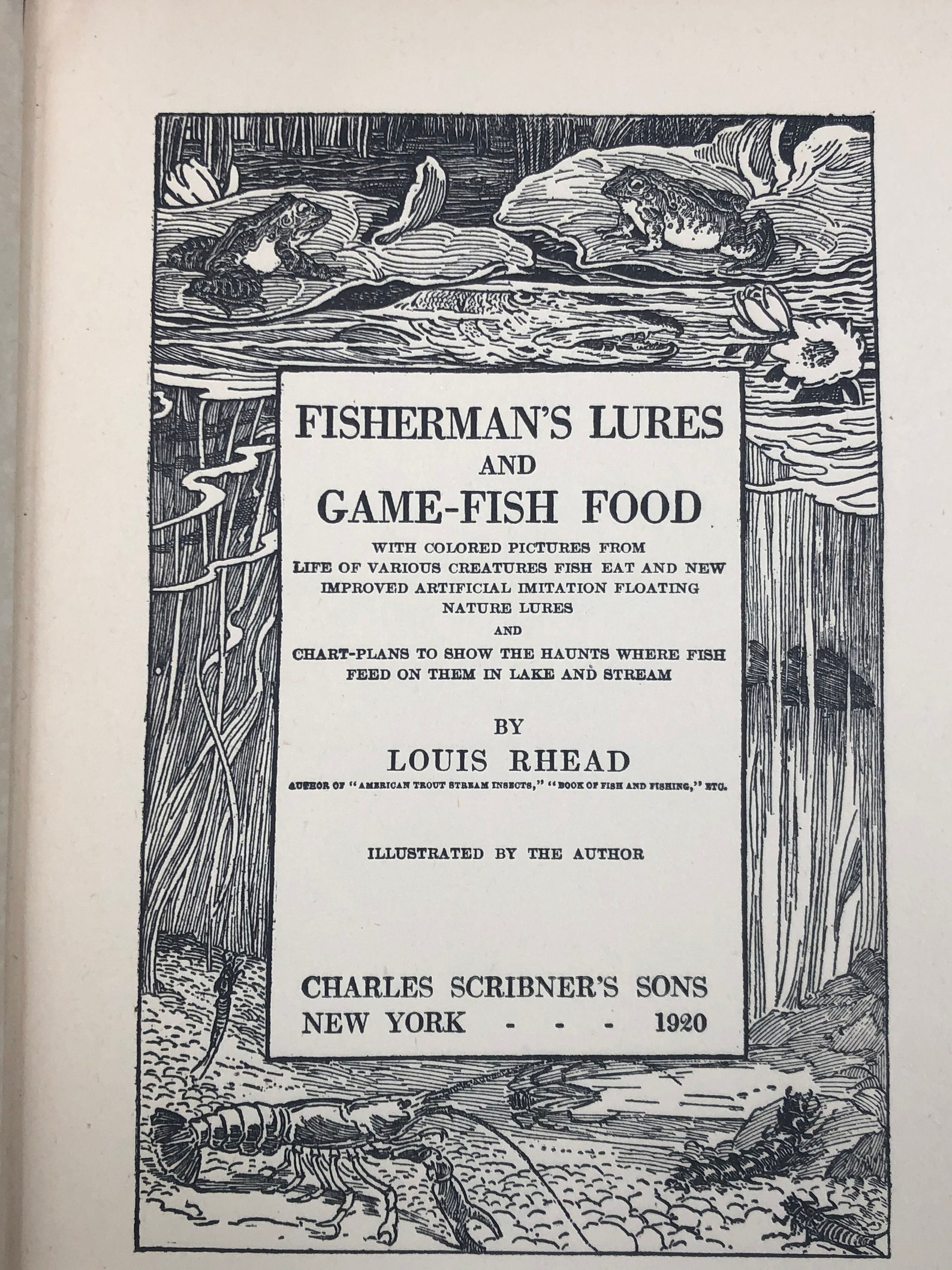 Antique Fly Fishing Book Fisherman's Lures and Game Fish Etsy