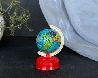 Vintage World Globe Sacapuntas de lápiz Zona de EE. UU. Alemania - Globo terráqueo en miniatura para decoración de escritorio de oficina en casa