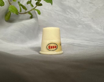 Vintage Advertising Sewing Thimble Esso Standard Oil Company, New Jersey