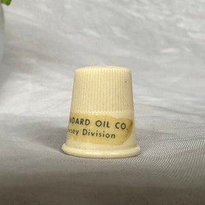 Vintage Advertising Sewing Thimble Esso Standard Oil Company, New Jersey image 10