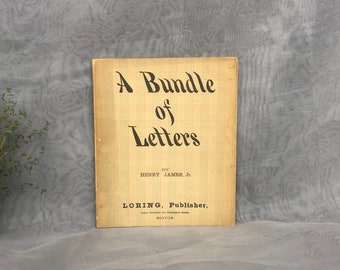 Henry James Rare Book A Bundle of Letters Short Story  c. 1880, Loring