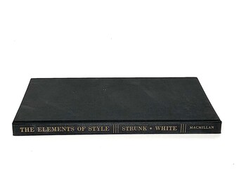 Elements of Style Strunk E.B. White, Vintage Grammar Book Decor, Gift for Writer, Writing Instruction 1959 Edition