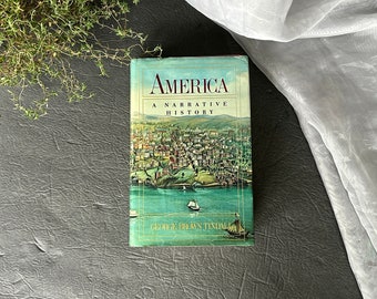 América Una historia narrativa Tindall Primera edición Libro de historia estadounidense vintage Historiador Idea de regalo
