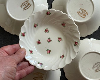 Clarice Cliff Royal Staffordshire Ceramic Bowls Set Cottagecore Dinnerware English Country Home Decor