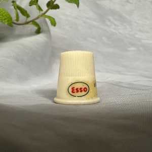 Vintage Advertising Sewing Thimble Esso Standard Oil Company, New Jersey image 9