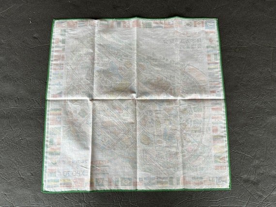 Vintage Pictorial Map Handkerchief Advertising Pr… - image 9