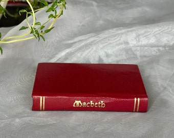 Vintage MacBeth by William Shakespeare Miniature Book Midget Classics