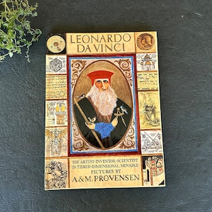 Leonardo Da Vinci Vintage Children's Pop Up Book image 1