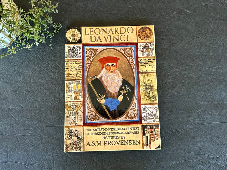 Leonardo Da Vinci Vintage Children's Pop Up Book image 1