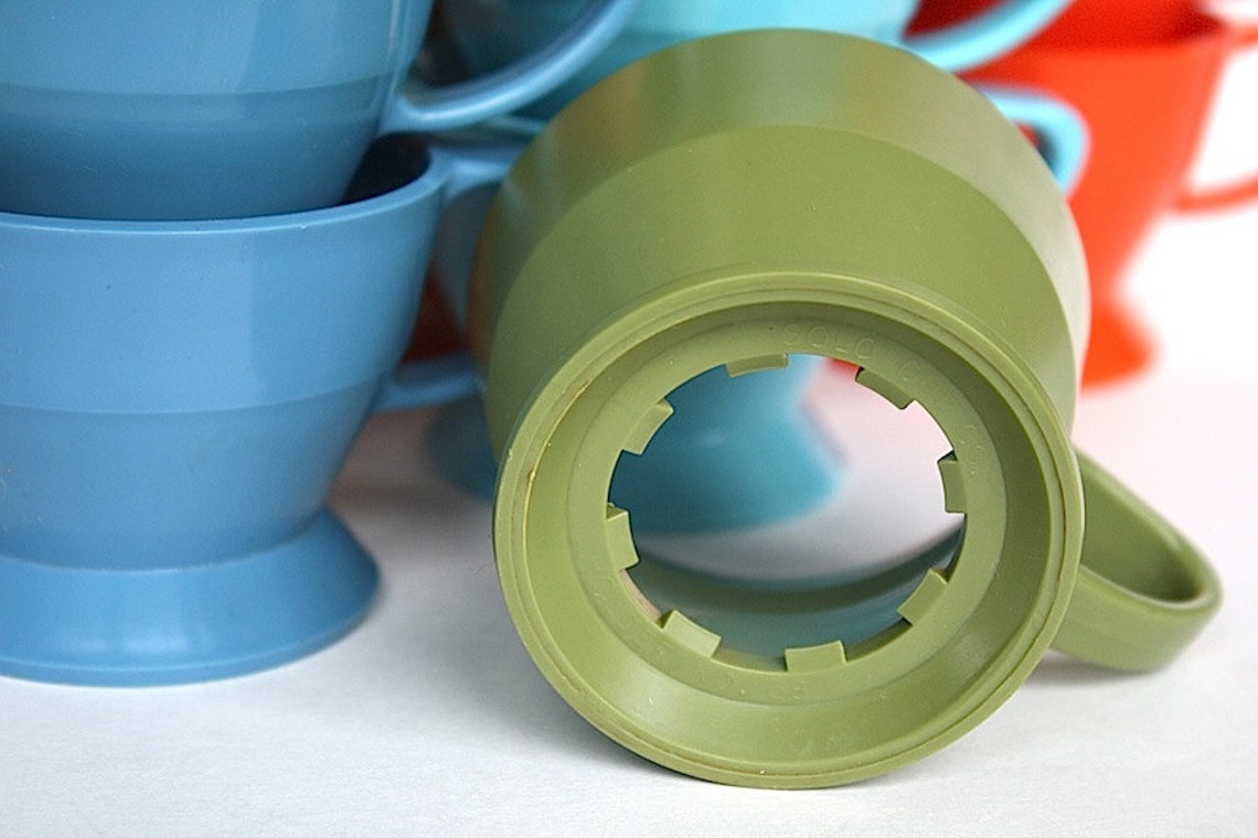 Solo Cozy Cup Holders & Inserts Plastic Coffee Cups Vintage Etsy