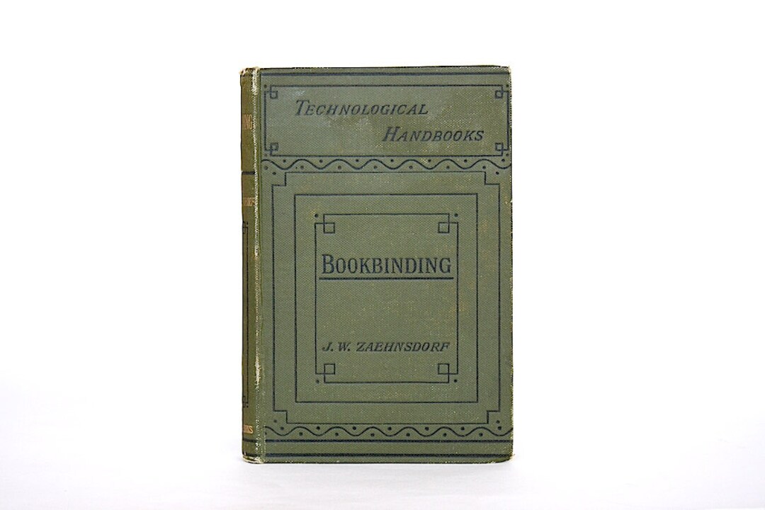 Art of Bookbinding JW Zaehnsdorf Antique Book for Home Library Shelf