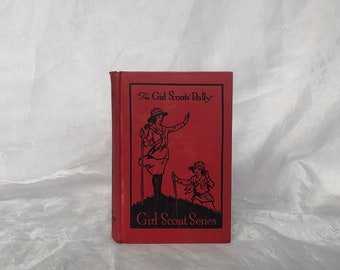 The Girl Scouts Rally Book Decorative Vintage Book Decor for Girls Room, Baby Nursery, Office, Vintage Scouting Decor