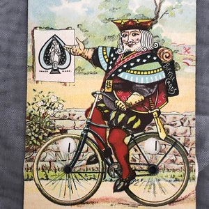 Russell & Morgan Bicycle Playing Cards The United States Printing Company Card Game Score Keeper Antique Advertising Victor E Mauger image 2