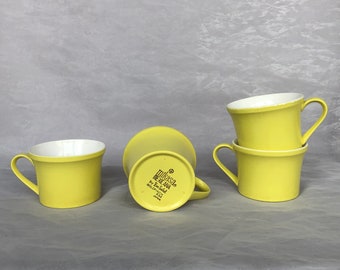 Vintage Mikasa Coffee Cup Set, Mikasa Mexicana by Ben Seibel, Harvest Gold Kitchen Decor Retro 1970s Kitchenware