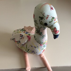 Handmade Custom Memory Flamingo - Wonderful Memory Softie Keepsake - Memory Bear