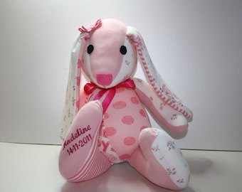 Handmade Custom Memory Bunny - Wonderful Memory Softie Keepsake