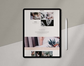 Showit 5 Template - Pavlova Showit Website Template for Photographers - Instant Download