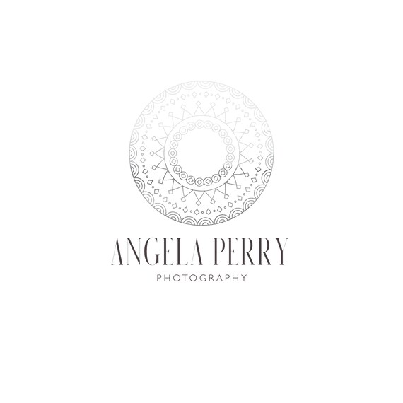 Mandala Circle Logo Premade Photography Logo And Watermark Etsy
