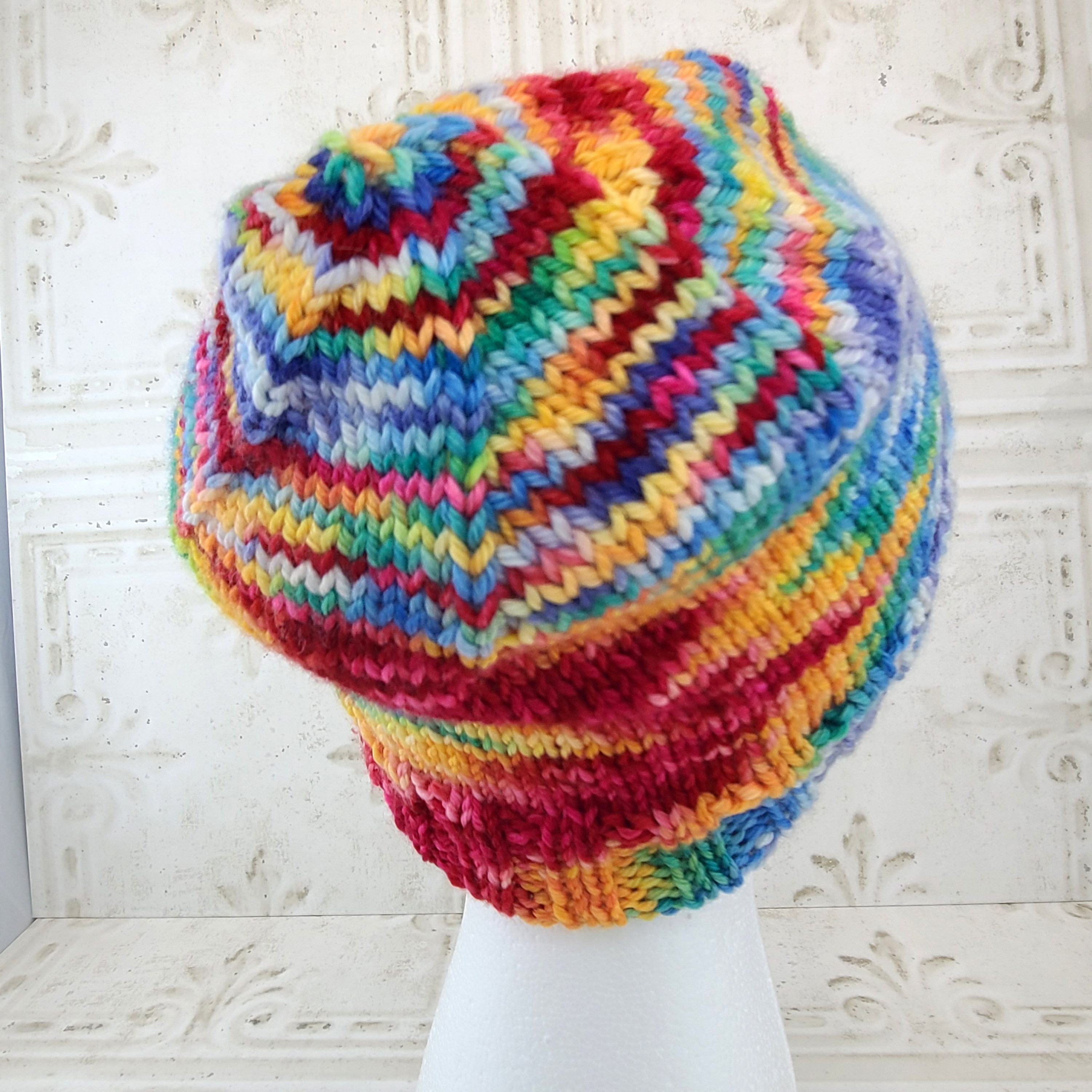 Gorro Arco-Íris LGBT Tricô - Inverno Quente Unissex - Estilo Despojado Caveira