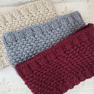 Ready to ship handmade womens wool knit infinity scarf, knitted cowl, gifts for her, winter accessories, knitted circle scarf, wool scarf