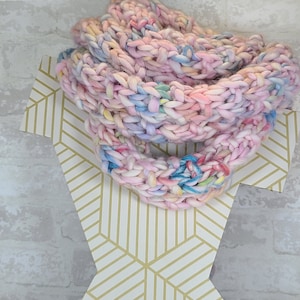 Ready to ship hand-knit chunky wool scarf, gift for her, women&#39;s scarf, winter thick scarf, chunky knit, handmade, knitted cozy scarf