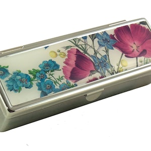 Lipstick Case with Mirror, Lipstick Case for Purse, Makeup Case, Pretty Lipstick Case, Organizer, Lip Stick Holder, Cosmetic Case, Metal