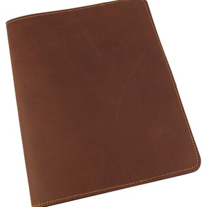 Rustic Leather Composition Notebook Cover: Refillable, 9.75x7.5&quot;