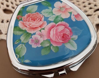 Roses Pill Box, Decorative Travel Pill Case