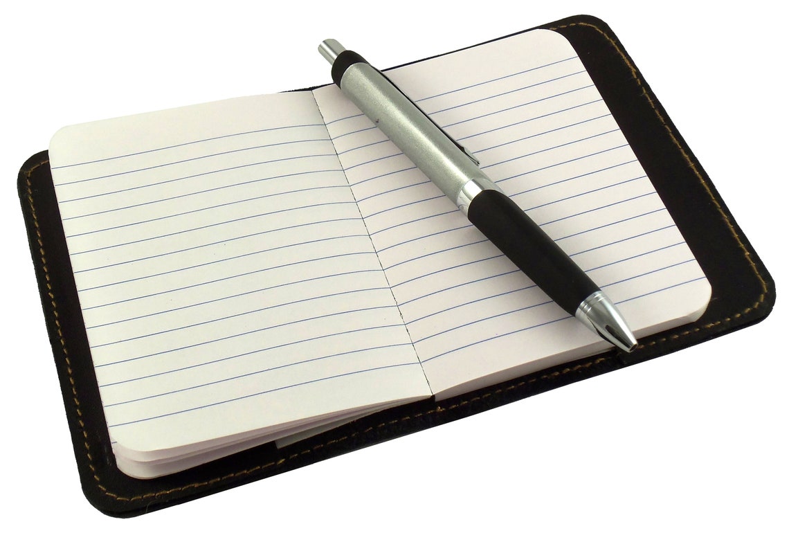 Leather Pocket Notebook Mini Notebook Leather Notepad Small Etsy