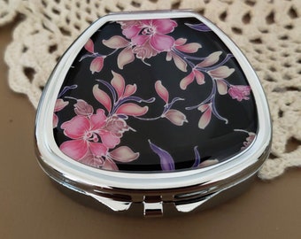 Floral Pill Box, Decorative Vitamin Case, Fun Gift