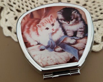Kittens Pill Box, Cat Lover Travel Pill Case