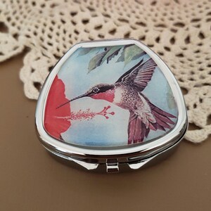 Cute Pill Case, Pill Box for Purse, Humming Bird Pill Box, Pill Box Organizer, Pill Holder, Travel Pill Case, Mint Case, Vitamin Case