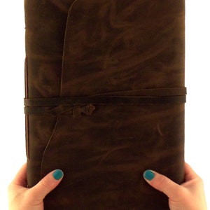 Large Leather Journal: Rustic Handmade Sketchbook, 380 Pages