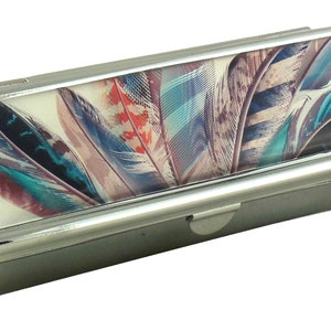 Lipstick Case with Mirror, Lipstick Case for Purse, Makeup Case, Pretty Lipstick Case, Organizer, Lip Stick Holder, Cosmetic Case, Metal