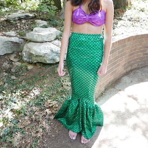 Mermaid Costume; Mermaid tail skirt-Fast shipping!