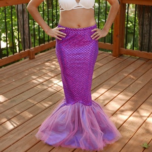 Mermaid Costume Mermaid tail skirt image 1