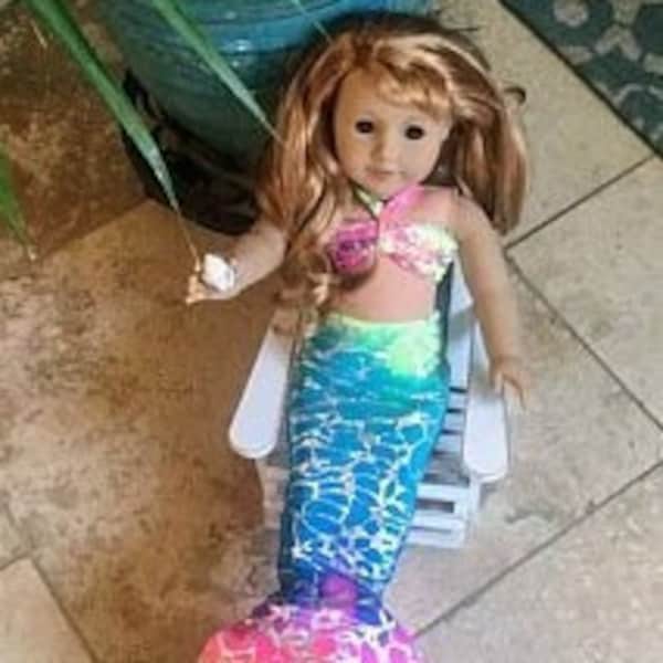 Mermaid Costume for 18" Doll