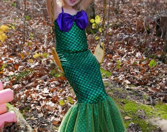 Mermaid Costume; Mermaid Dress (Girls' sizes)-Fast shipping!
